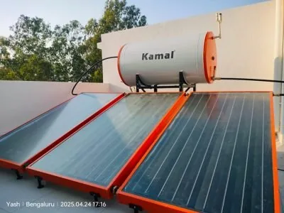 Rooftop solar water heater, Bengaluru