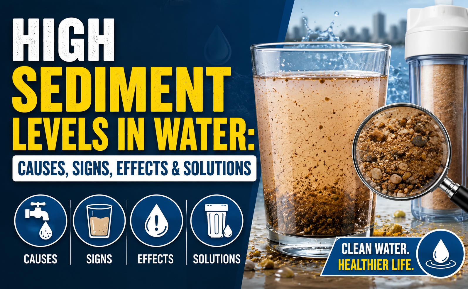 High Sediment Levels in Water: Causes, Signs, Effects & Solutions